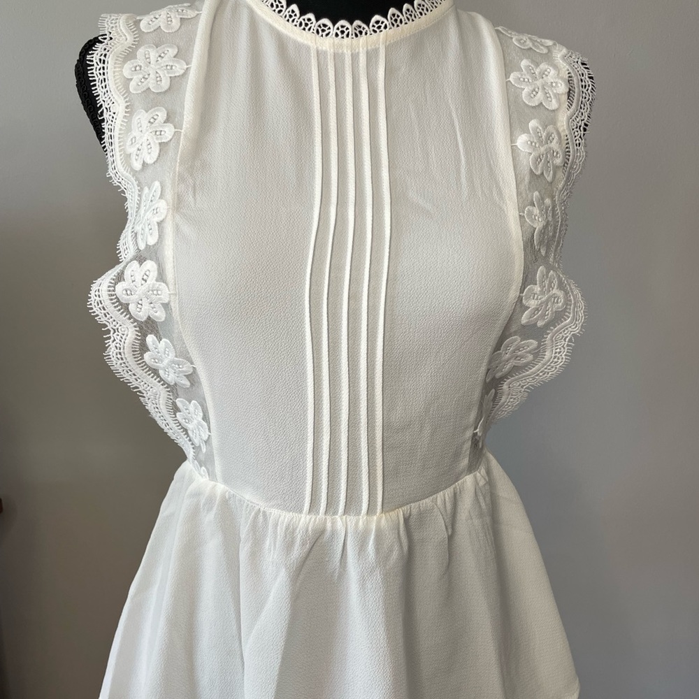 Monteau white blouse size small